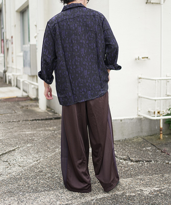 PU277]NEEDLES(ニードルズ) H.D.Track Pant - Poly Smooth ヒザデル