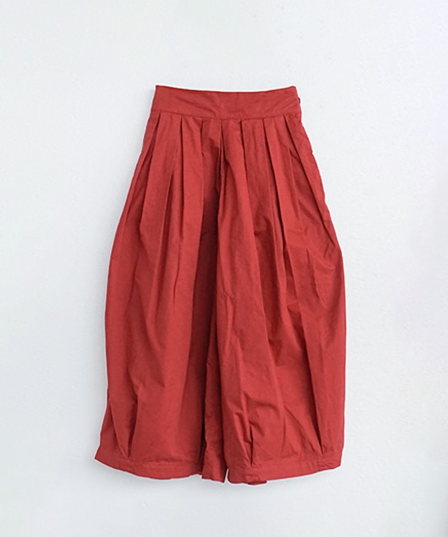 A21609]HARVESTY(ハーベスティ) 40コーマ糸ツイルサーカスキュロット