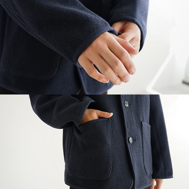 ◇[DT-A0210WLP]DANTON(ダントン) WOOL LIGHT PILE COVERALLS JACKET