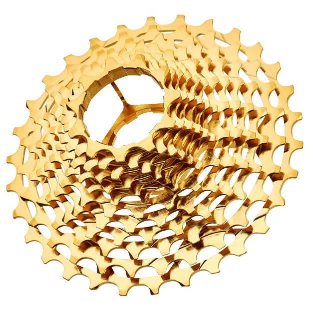 TNI クロモリコグ 金（ゴールド） シマノ 12段 | ロードバイクパーツ