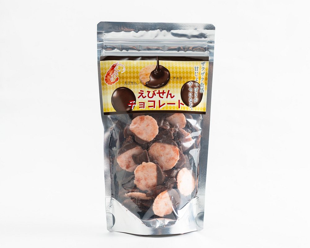 えびせんチョコレート | せんべい・お菓子 | 株式会社西村物産