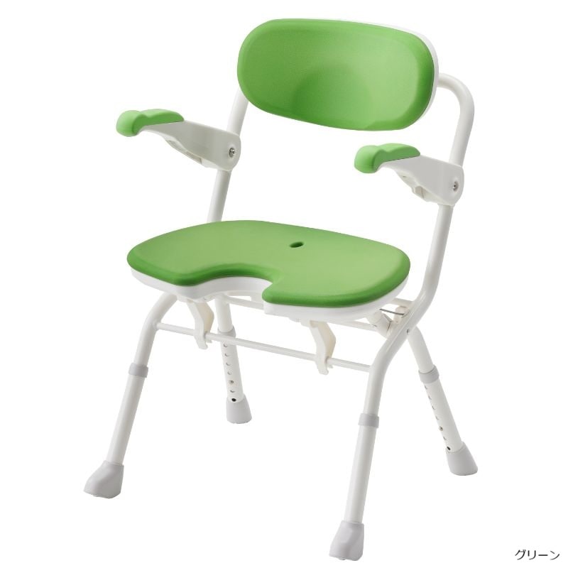 シャワーチェア（Air）ミドルSPワンタッチ プレミアム｜ヤガミホーム