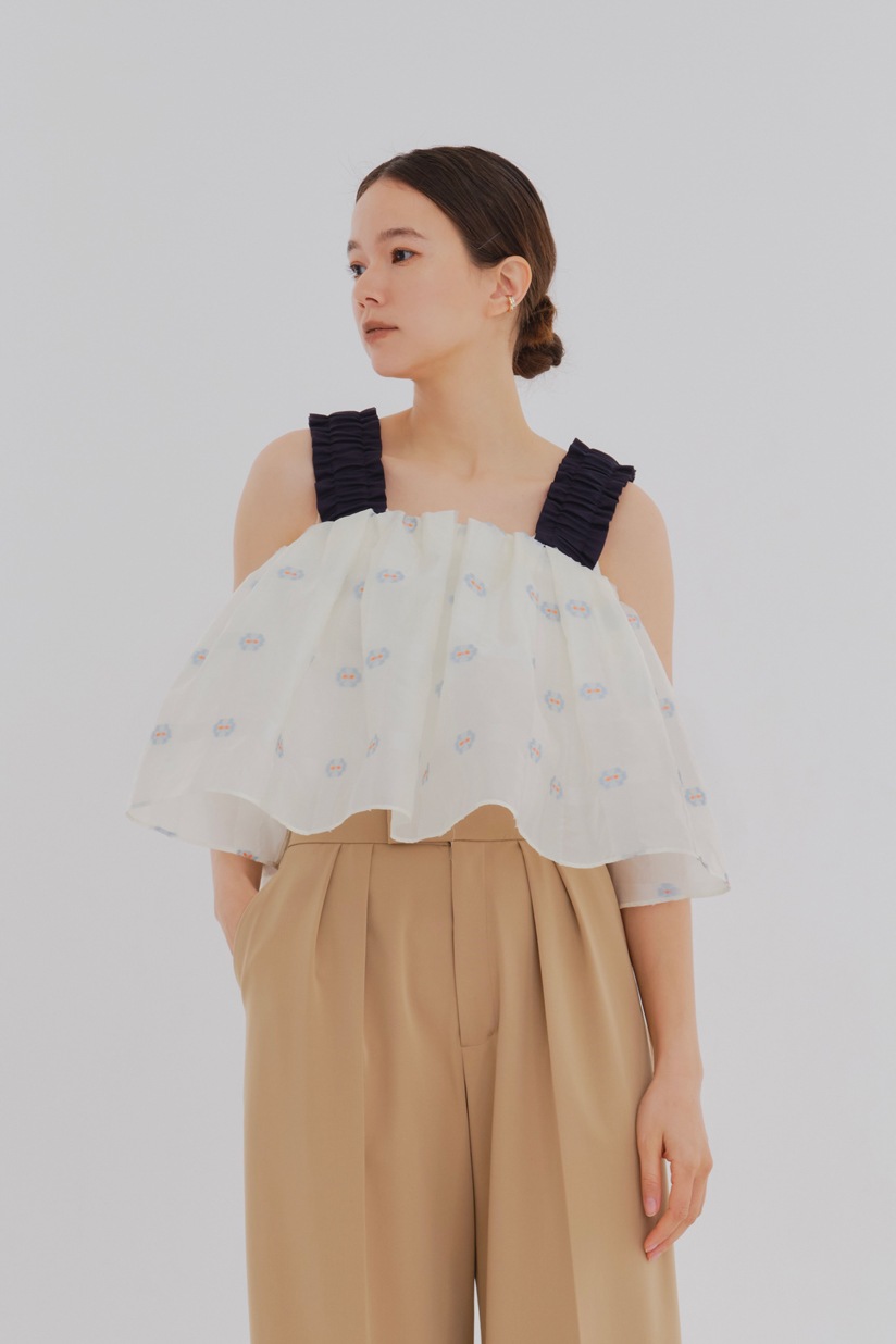 yori shiroconマーガレットバックリボンキャミ38