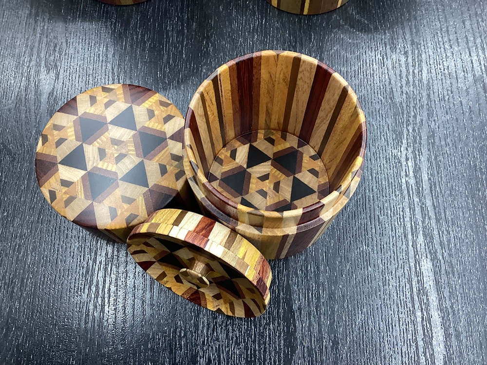 寄木 ムク茶筒 | 茶托・茶筒 | 寄木細工専門店 箱根丸山物産