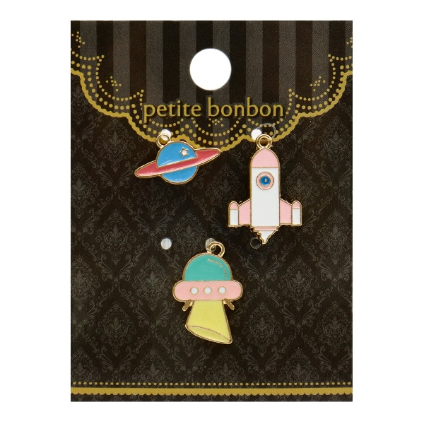 アクセサリー素材 『チャームセット 宇宙 3個入り GN-81-21A-02