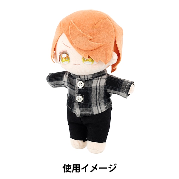 ぬいぐるみ衣装 『mpa チェックシャツ Lサイズ ブラック MPA-105C-L