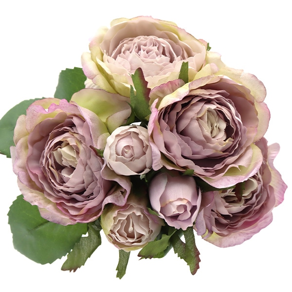 造花 シルクフラワー 『ローズの束×6 ラベンダー』 フラワー,シルク