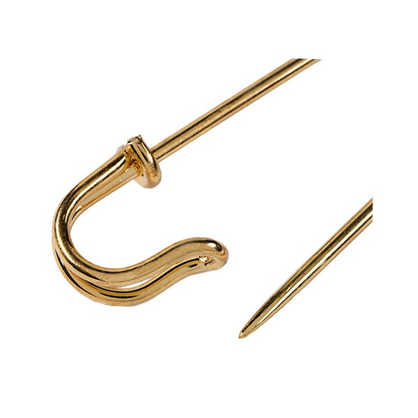 安全ピン 『大型安全ピン 真鍮製 7.6cm ゴールド 071603』 Prym プリム
