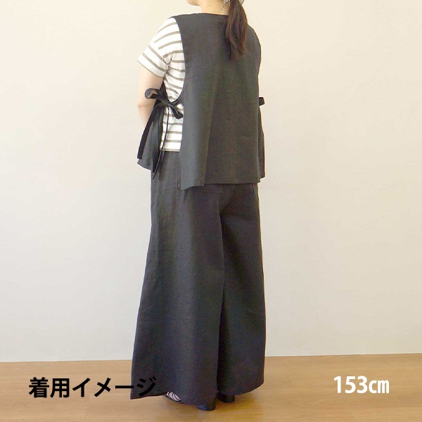 パンツ 『しっかりリネン らくちんガウチョパンツ ブラック MA00012-51