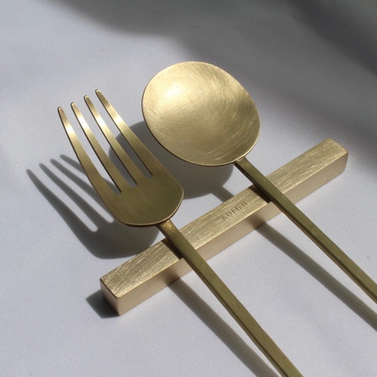 真鍮カトラリーシリーズ スッカラ / iron｜KUMIJI DESIGN｜z／a