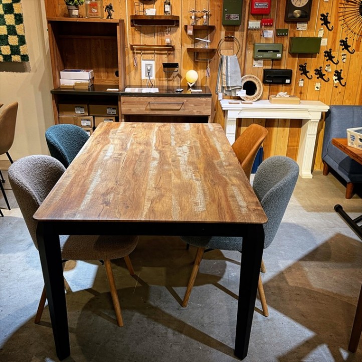 予約販売】クランシャーム ダイニングテーブル （サイズ・カラー選択可