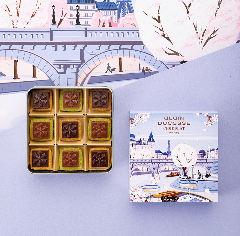 カレ・ピュール・ブール・プラリネ・サクラ 9個入り（2種）｜【公式