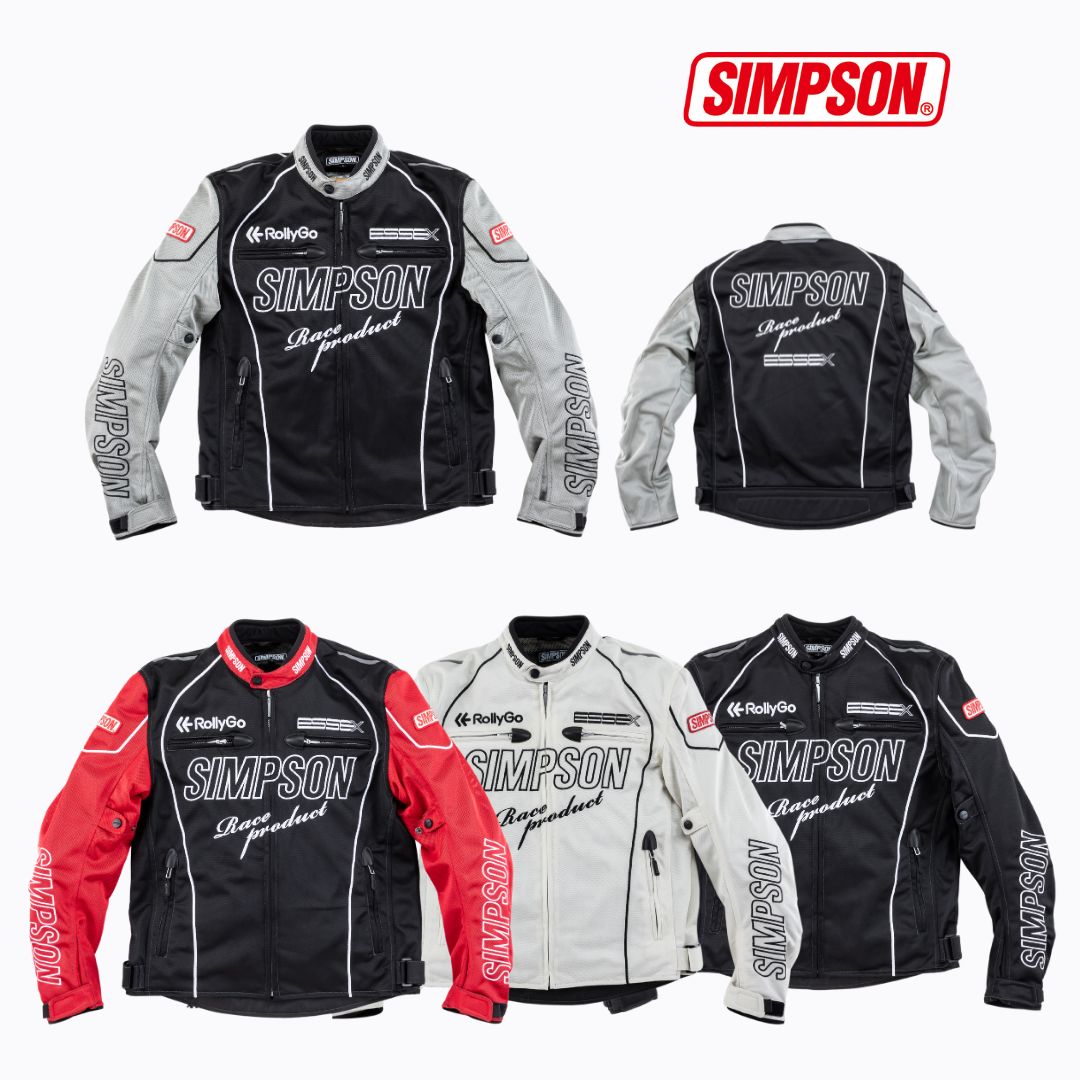 SIMPSON NSM-E02 ライダース メッシュジャケット 春夏モデル | SIMPSON