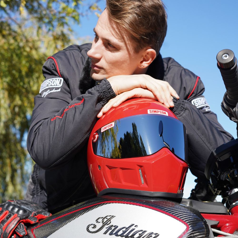 SIMPSON SB15 レッド | SIMPSONヘルメット公認オンラインストア