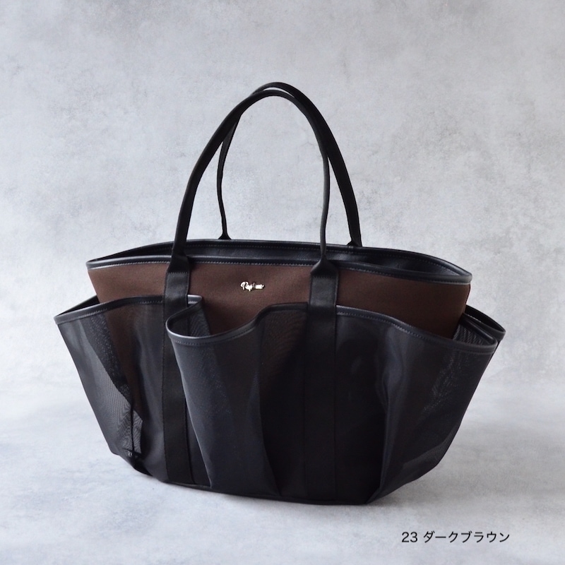 RAPTURE ネイプルズ シアーチュールポケットトートバッグ-Lサイズ