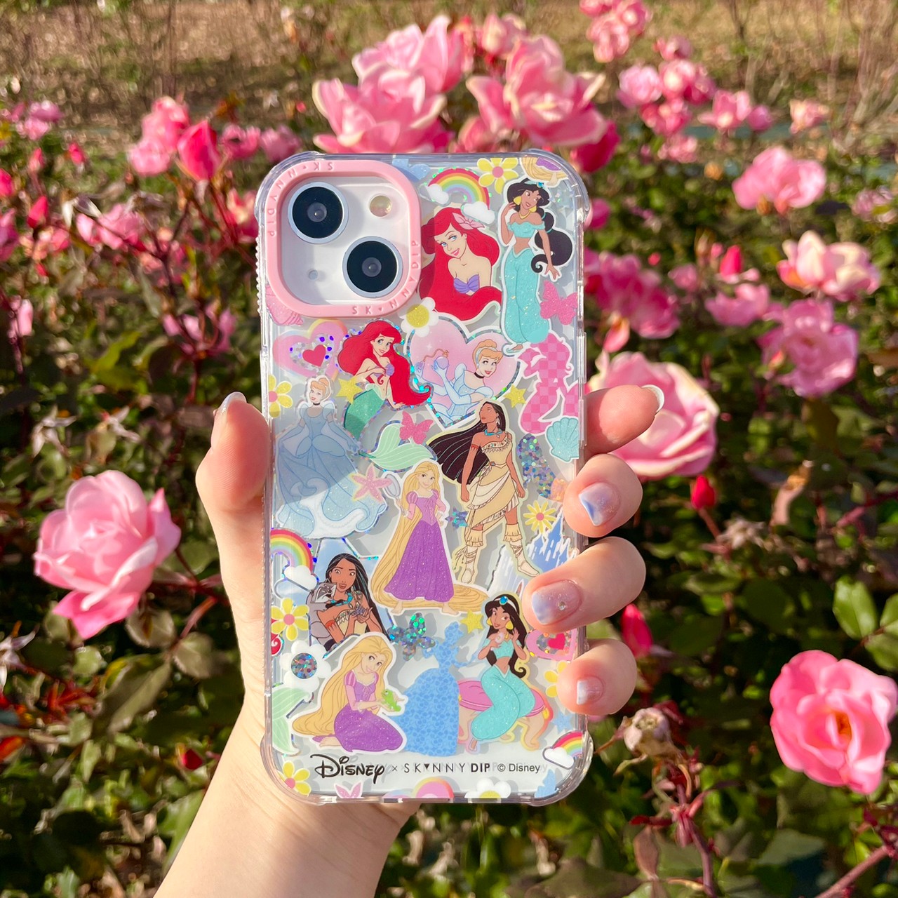 iPhone用ケース ディズニープリンセス ステッカー シンデレラ ベル
