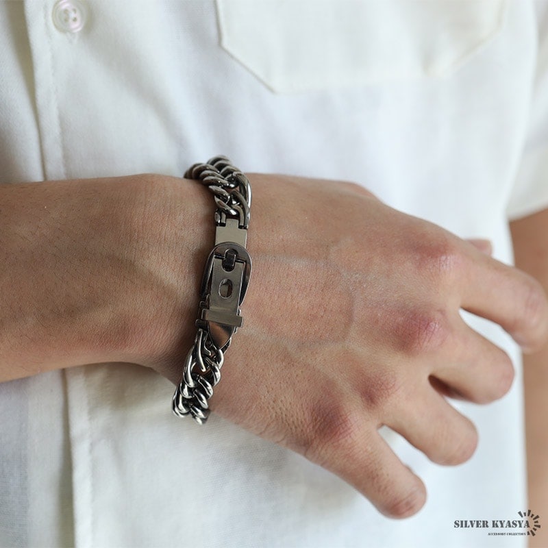 純チタン 喜平 ゲルマニウム ブレスレット [b654] | ブレスレット