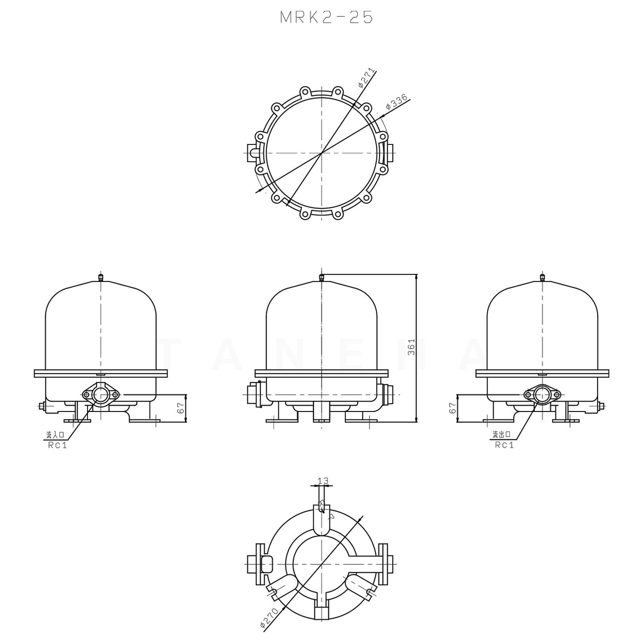 川本製作所 MRK2-25 (25A) 処理 50L/min : 浄水器 ｱｸｱﾌｧｲﾝ∴川本ﾎﾟﾝﾌﾟ