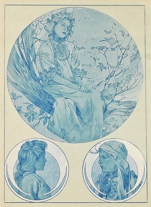 アルフォンス・ミュシャ 「装飾人物集・PL.3」 | | アトリエ・ブランカ