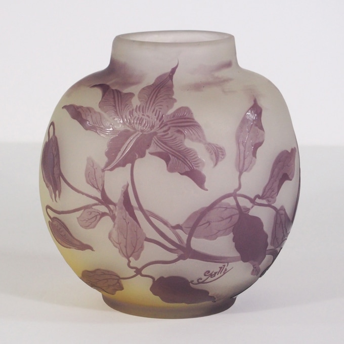 エミール・ガレ 「クレマチス文花瓶」 | | アトリエ・ブランカ