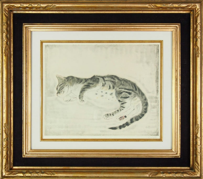 藤田嗣治 「眠る猫」 | | アトリエ・ブランカ