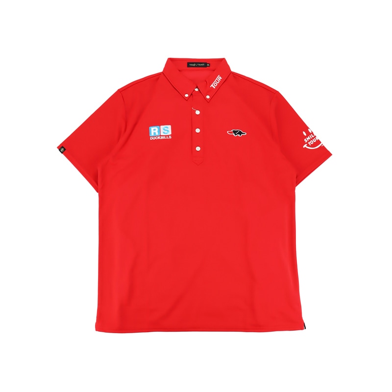 rough&swell ラフアンドスウェル SMILE TOUR POLO ポロシャツ レッド