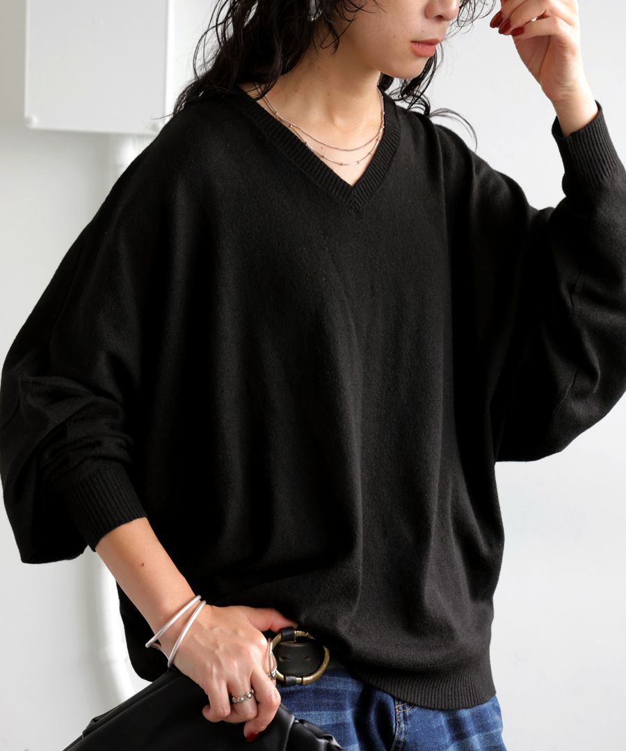 カシミヤタッチ ドルマンニット ニット レディース 送料無料・(500