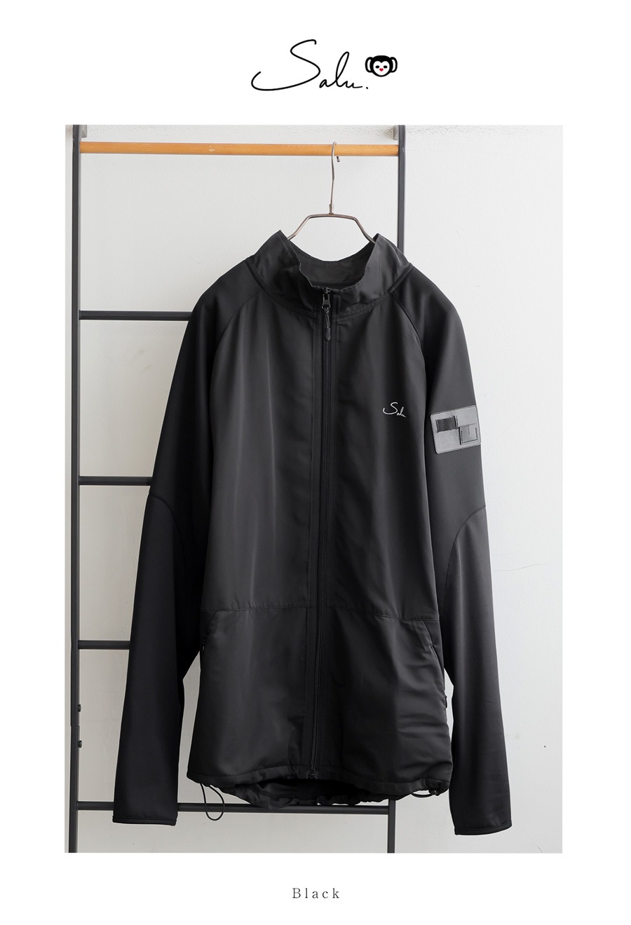 ストレッチ ジップアップ トップス メンズ 送料無料・(100)メール便可