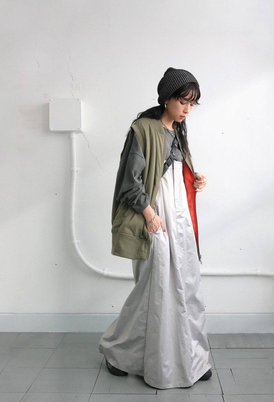 パールタフタ ジャンパースカート ワンピース レディース 送料無料