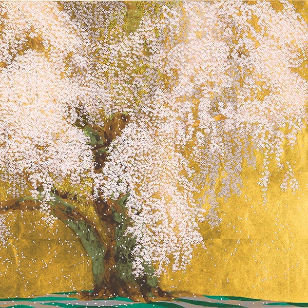 中島千波 「醍醐寺三宝院枝垂櫻吹雪」＜額＞｜エンディショップ【公式