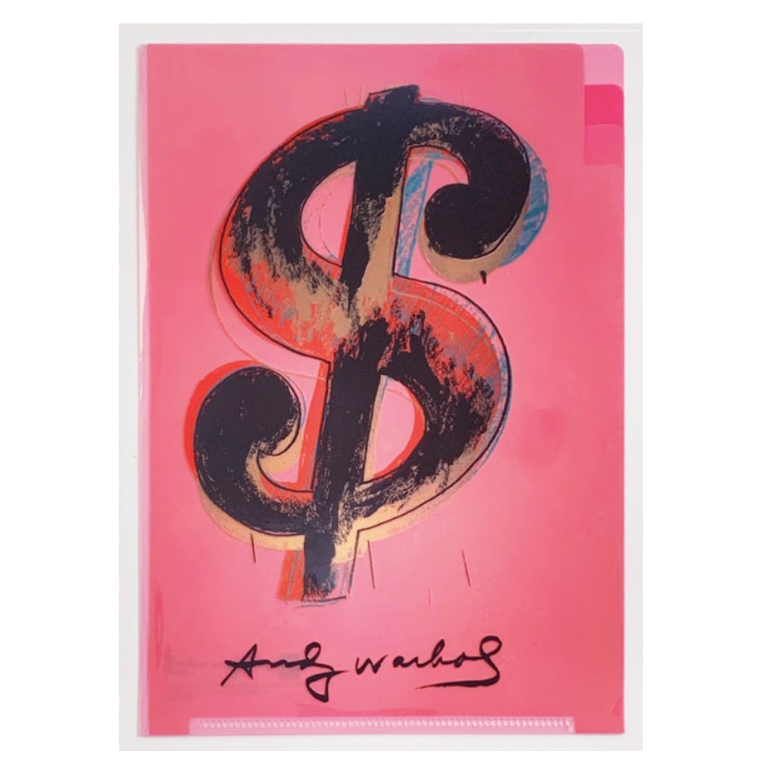 アンディ・ウォーホル 3ポケットクリアファイル(A5) ドルサイン