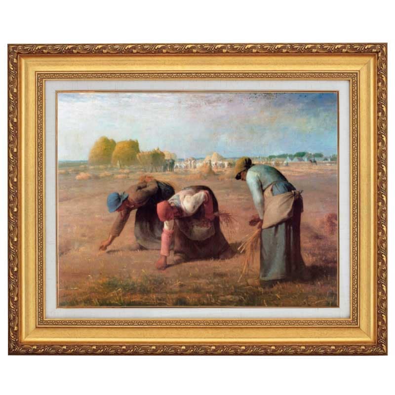 晩鐘』 ミレー 10号 立体複製名画 レプリカ 額装付 【ポイント5％還元