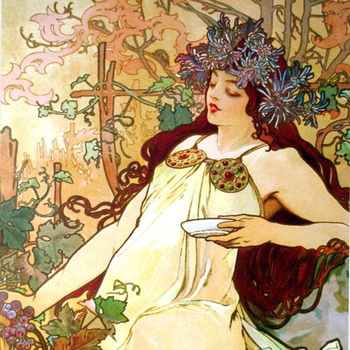 四季「秋」（アルフォンス ミュシャ） ポスター販売のアズポスター