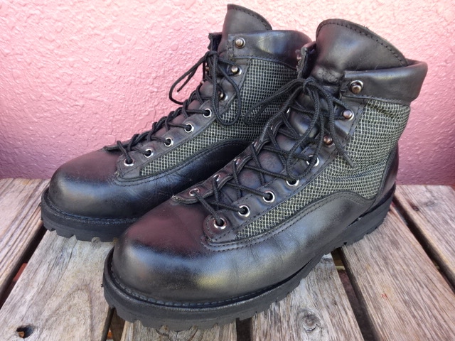 USED 90年代 ダナー ケブラーライト 黒プリントタグ 9EE 黒 USA製