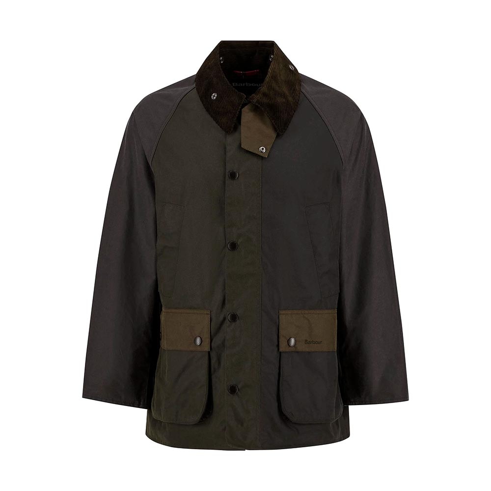 バブアー ビデイル オーバーサイズ パッチワーク オイルジャケット