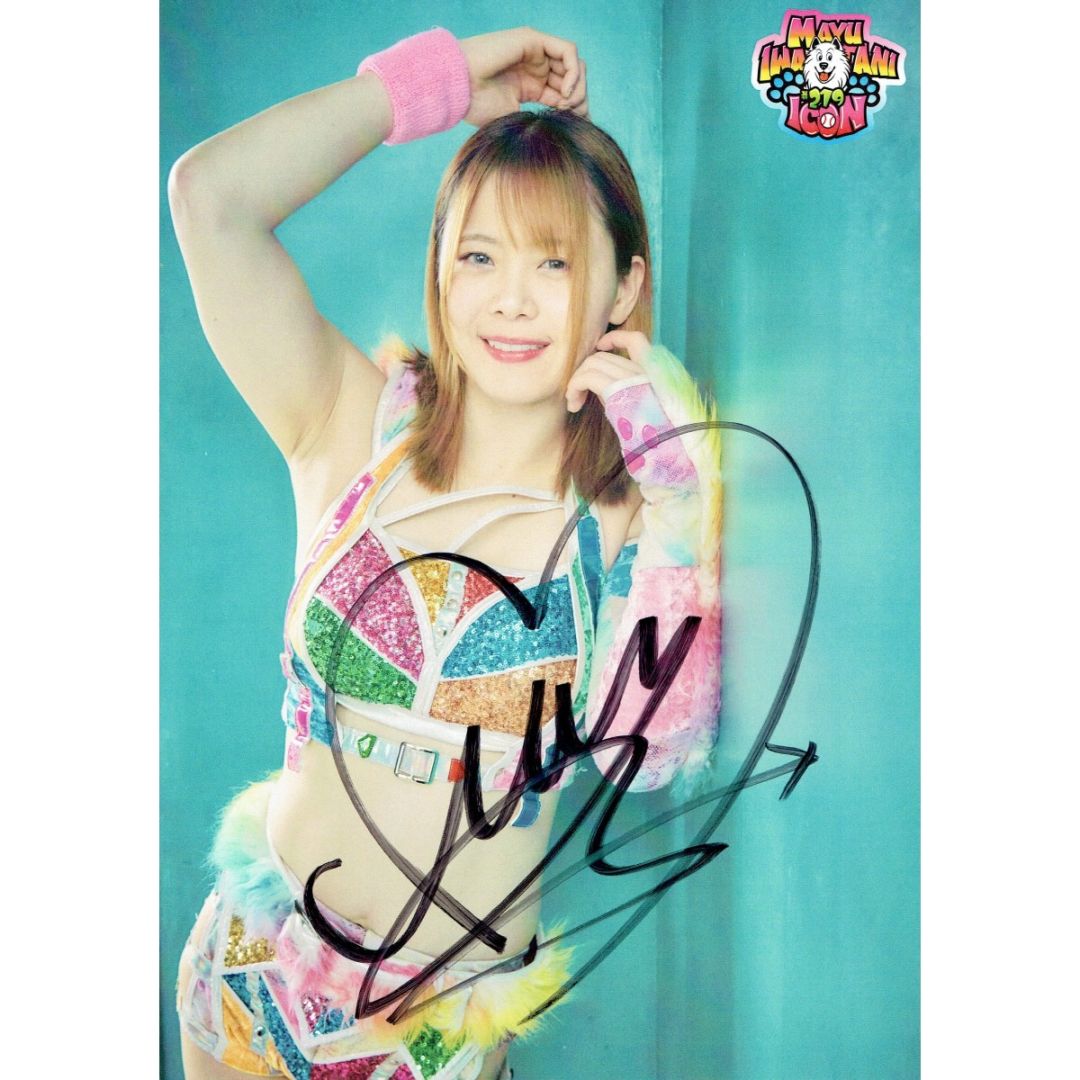 女子プロレス マリーゴールド 直筆サイン入り色紙 岩谷麻優 2026年福袋