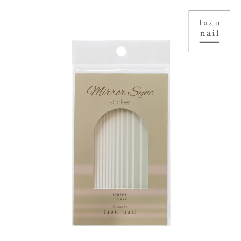 laau nail Mirror Sync Sticker she line -mix size - | 新入荷商品