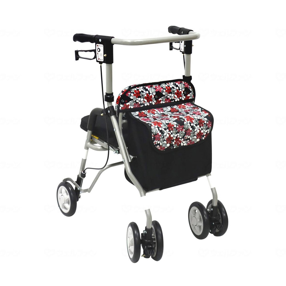 シンフォニーSP 花柄BK ｜ シルバーカー・歩行器,歩行器・歩行車