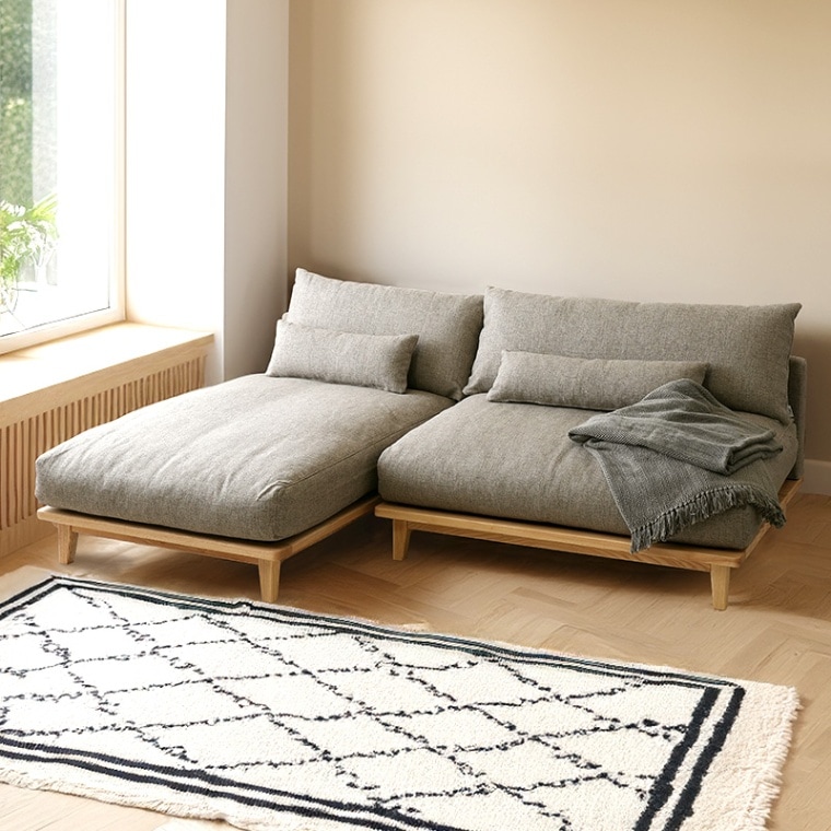 ワイドサイズ＋ロングサイズセット】FUMI / 幸せになるソファ 標準生地