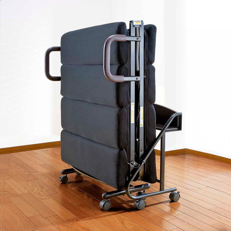 シングル】電動リクライニング 宮付 もこもこ折りたたみベッド｜ベッド