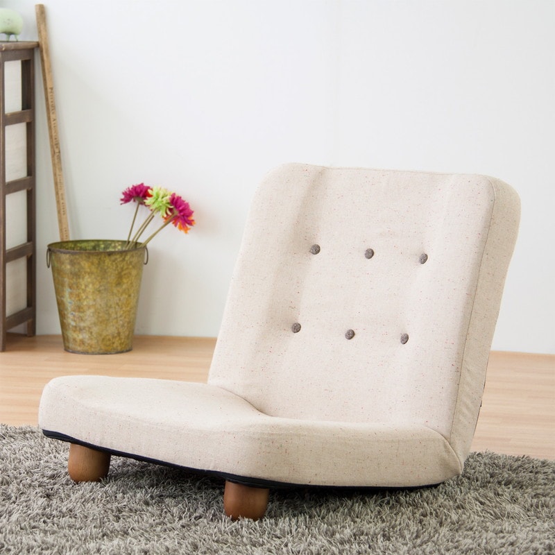 1人掛け】フロアソファ 脚付きリクライニング 1P スマート【SMART