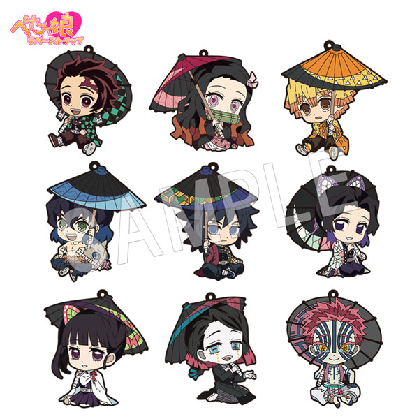 鬼滅の刃 ぺたん娘トレーディングラバーストラップ -和傘- | か行,鬼滅