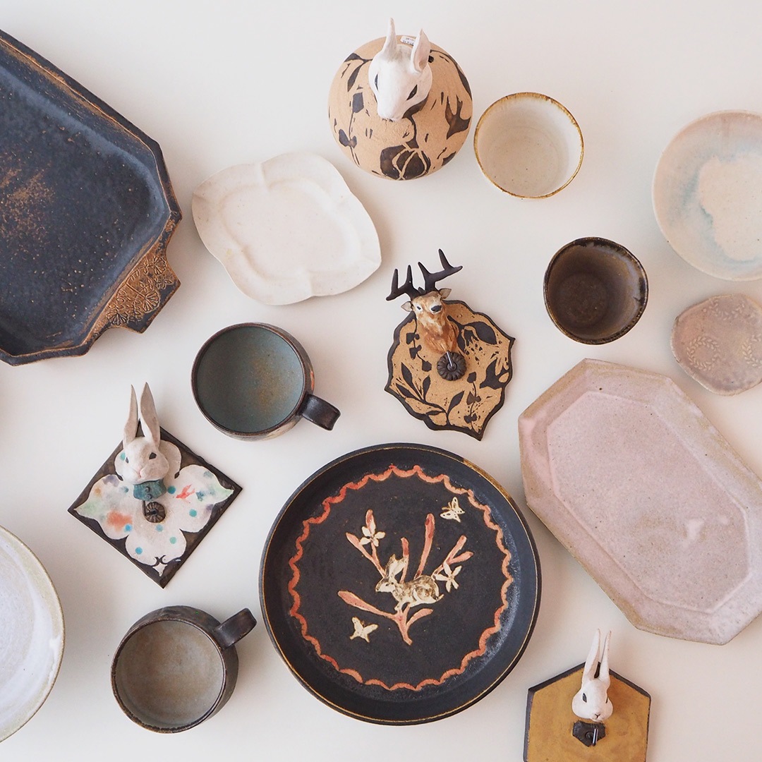 塩壷/うさぎ | acne.pottery.studio | 糸島くらし×ここのき 公式通販サイト