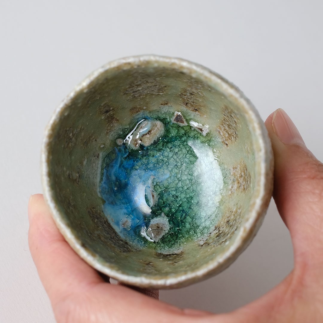 唐津灰被り ぐい呑み/一点もの | 唐津焼 雅樂窯 ( うたがま ) | 糸島