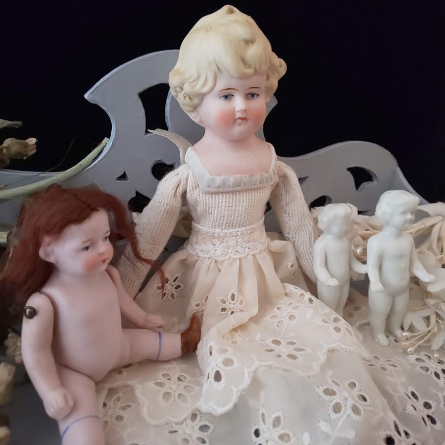 ビスク ヘッド ドール チャイナヘッド パリアン 凝ったモールド