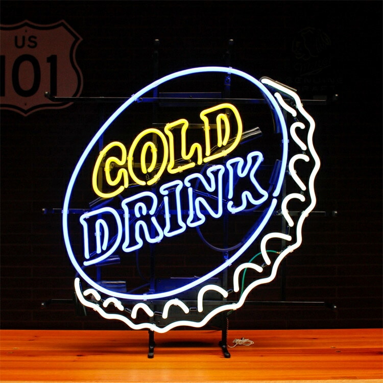 Penny Japan ネオンサイン Cold Drink NEON-1027 H62×W57.5×D14cm