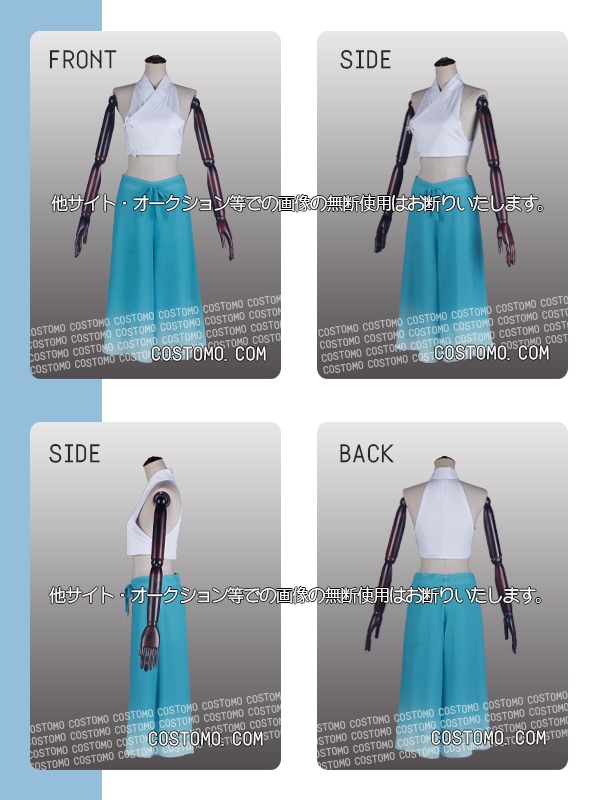 送料無料】とうらぶ風 水色羽織×プリント生地使用衣装セット 千代金丸