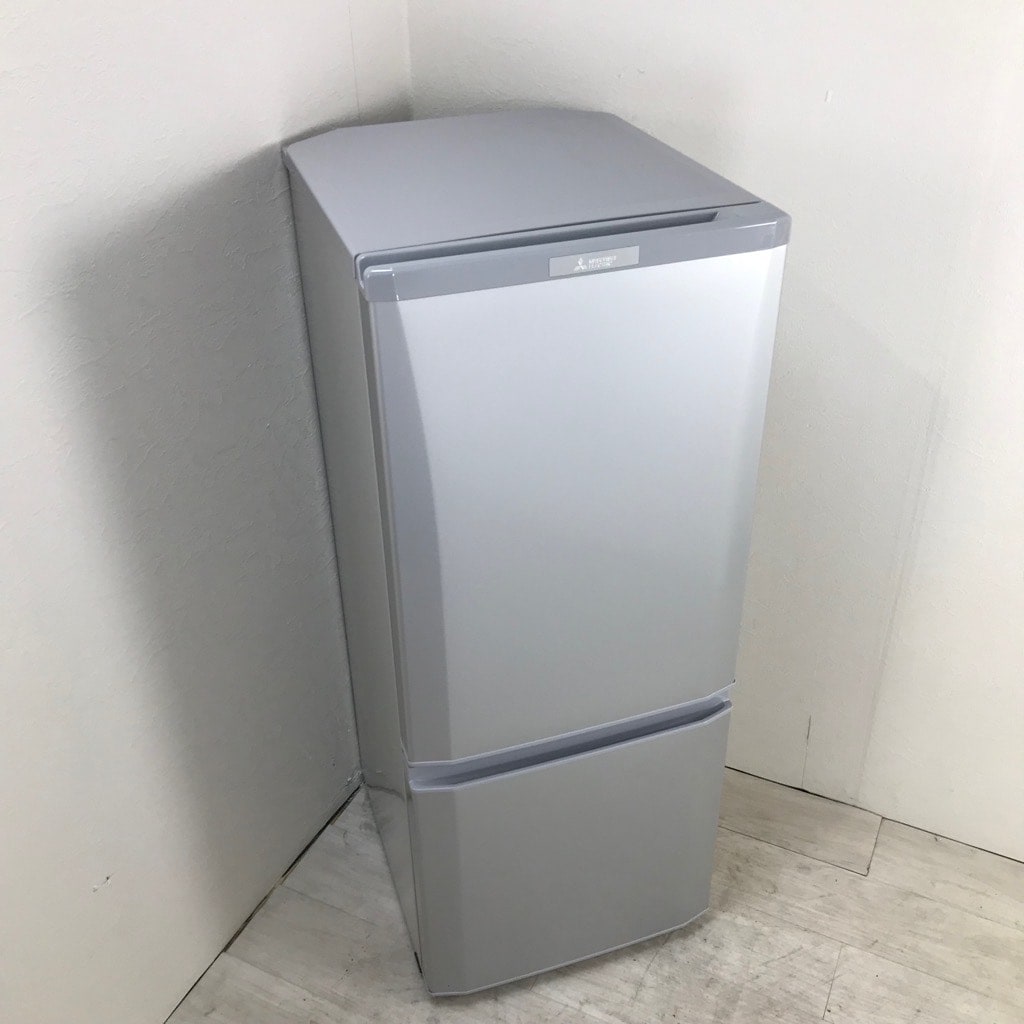 三菱冷蔵庫 19年製 シルバー MR-P15D 146L 一人用などに 三菱冷蔵庫 19