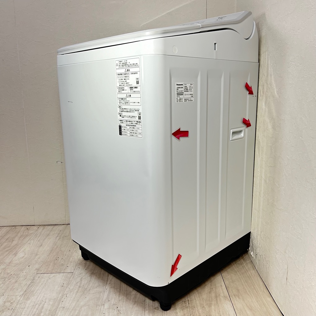 10kg 全自動洗濯機 パナソニック NA-FA100H7 2019年製造 ホワイト 自動