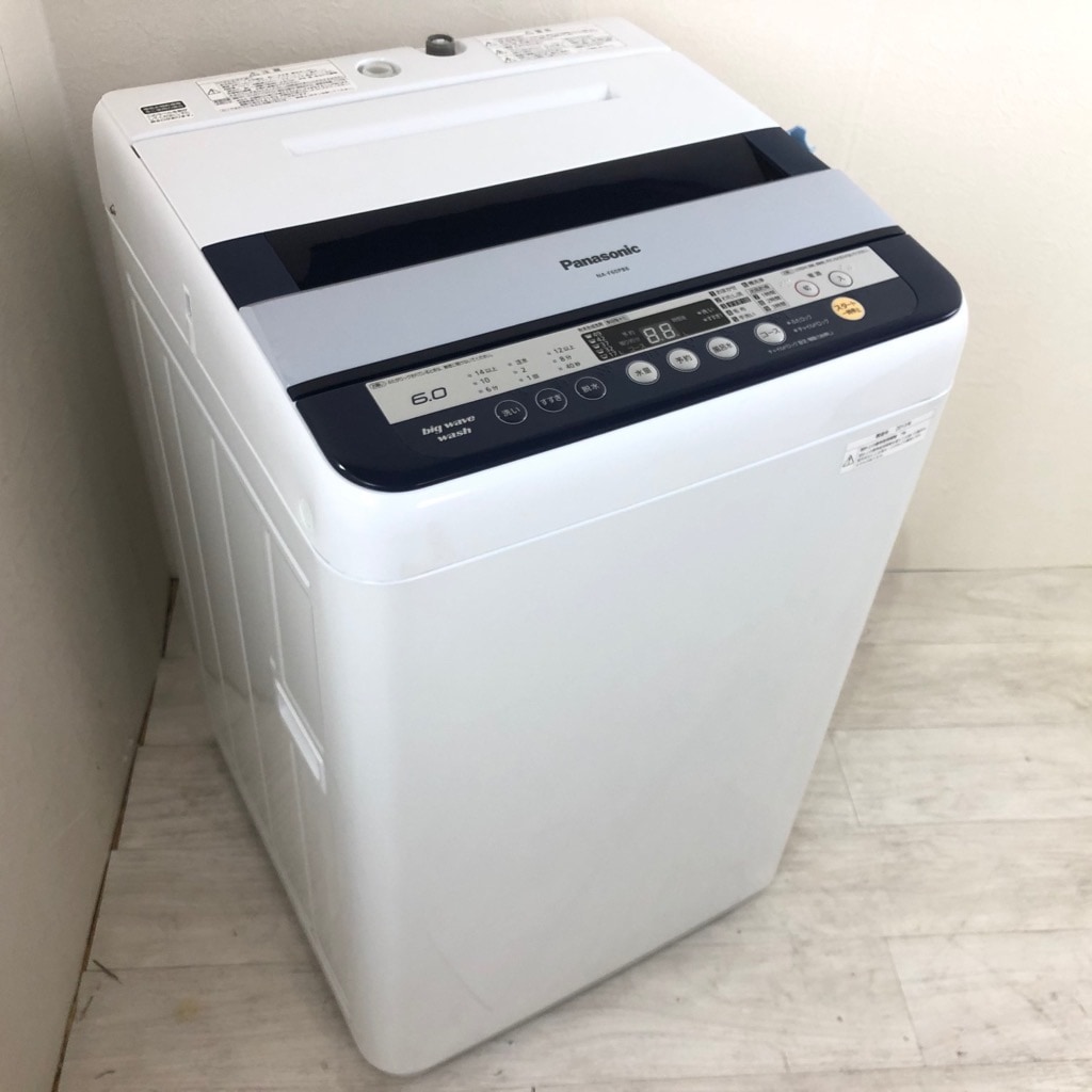 中古 6.0kg 全自動洗濯機 パナソニック 2012年～2013年製造 簡易乾燥